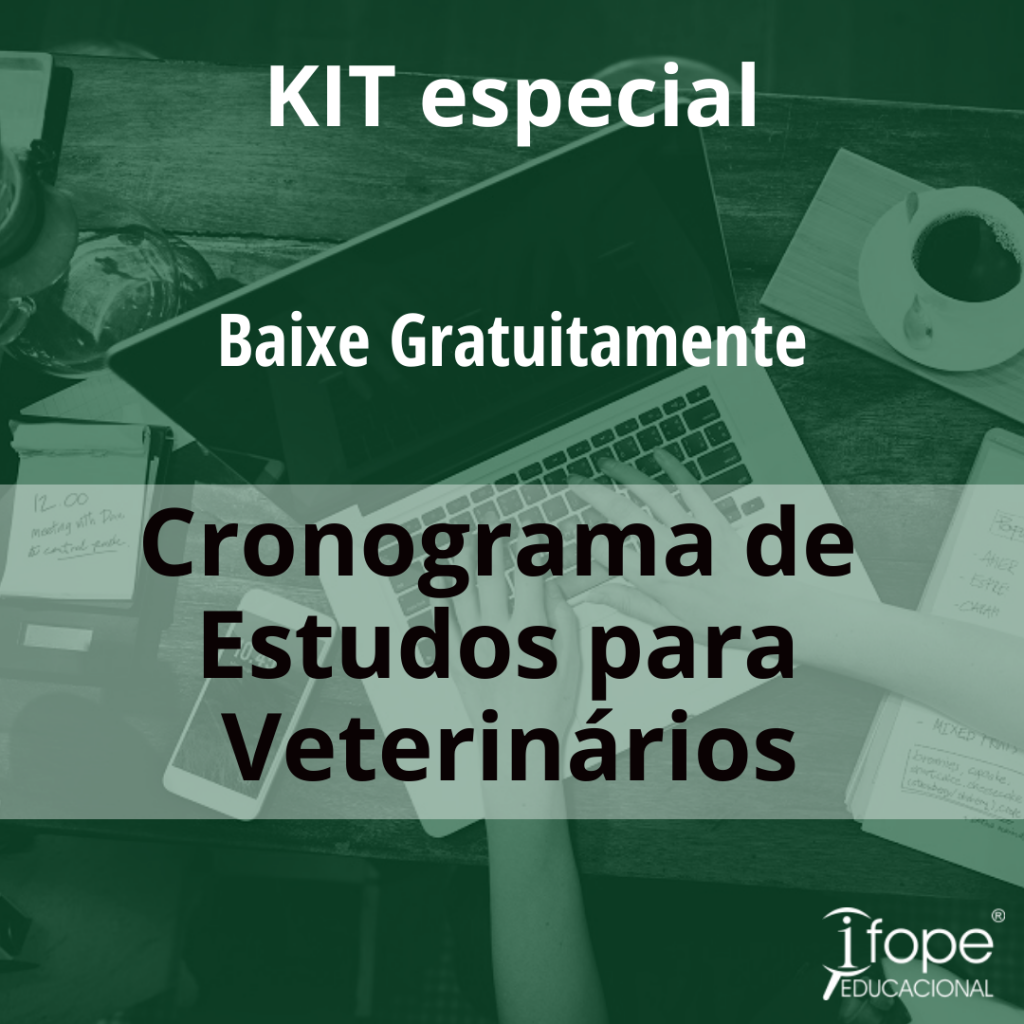 Kit Cronograma de estudos para veterinários